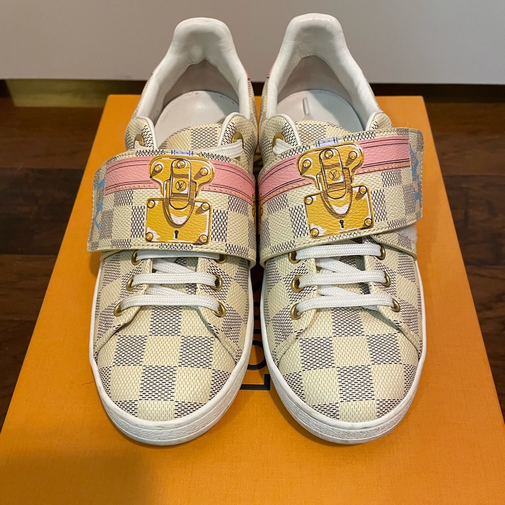 Louis Vuitton Pink and Cream Sneaker